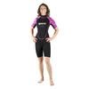 Snorkeling Wetsuit Shorty Manta Woman Black-Pink Size 5 Mares 412459S5
