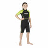 Combinaison shorty de snorkeling Manta Enfant Noir-Vert citron Taille 0 12-13 ans Mares 412460S0