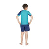 Rashguard Shield Junior LM Bleu-Vert citron S Mares 412463LMS