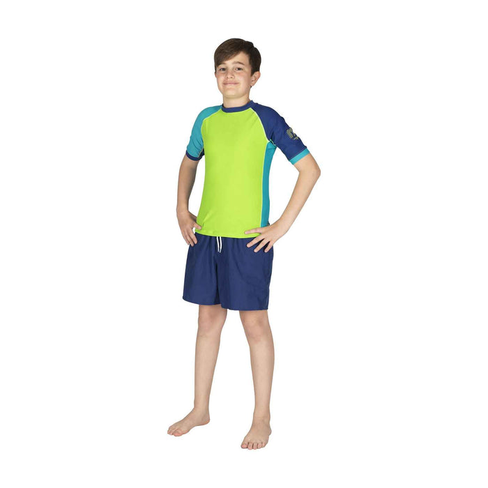 Rash Guard Shield Youth LM Blue-Lime XL Mares 412463LMXL