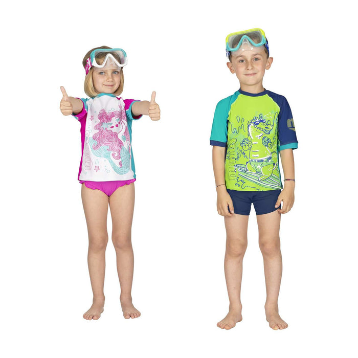 Rashguard Shield Kinder LM Blau-Limette M Mares 412464LMM