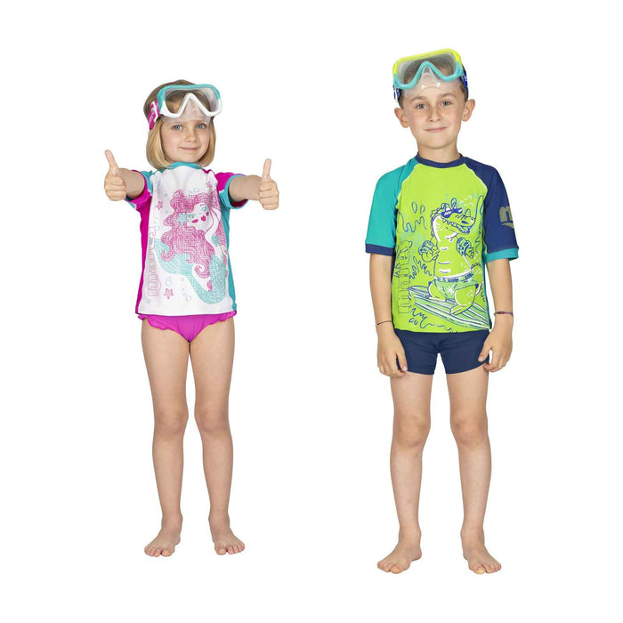 Rash Guard Shield Bambini LM Blu-Lime S Mares 412464LMS
