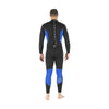 Combinaison intégrale Pioneer homme 5 mm noir-bleu Taille 2-S Mares 412465S2