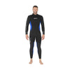 Combinaison intégrale Pioneer Homme 5 mm Noir-Bleu Taille 7-XXL Mares 412465S7