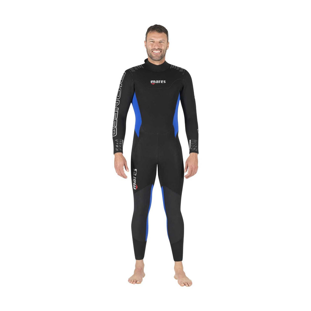 Nassanzug Pioneer Herren 5 mm Schwarz-Blau Größe 8-XXXL Mares 412465S8