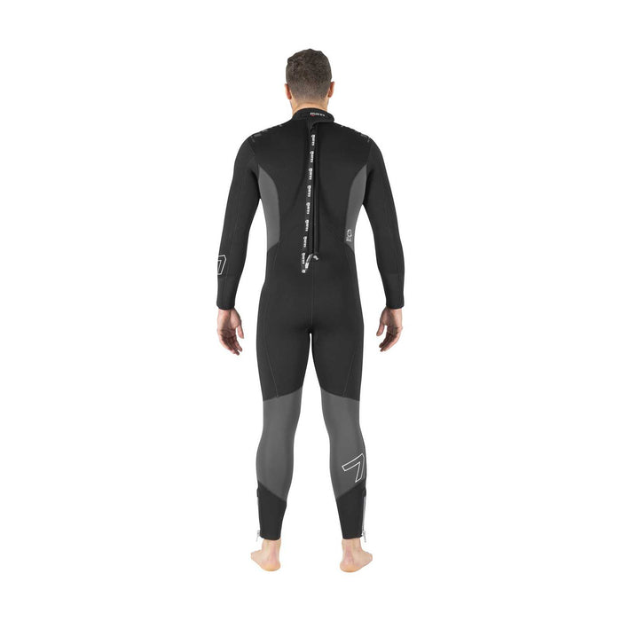 Nassanzug Pioneer Herren 7 mm Schwarz-Grau Größe 2-S Mares 412467S2