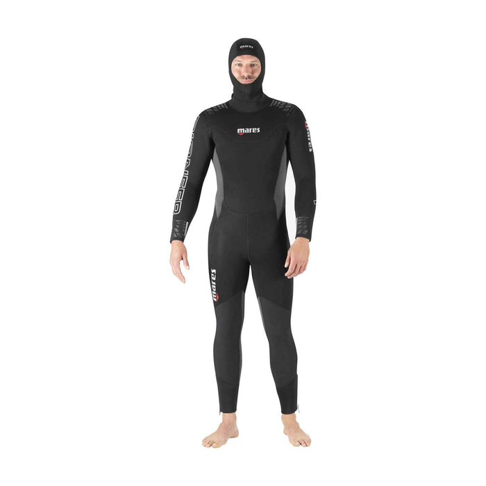 Traje de neopreno completo Pioneer Hombre 7 mm Hombre Negro-Gris Talla 6-XL Mares 412467S6