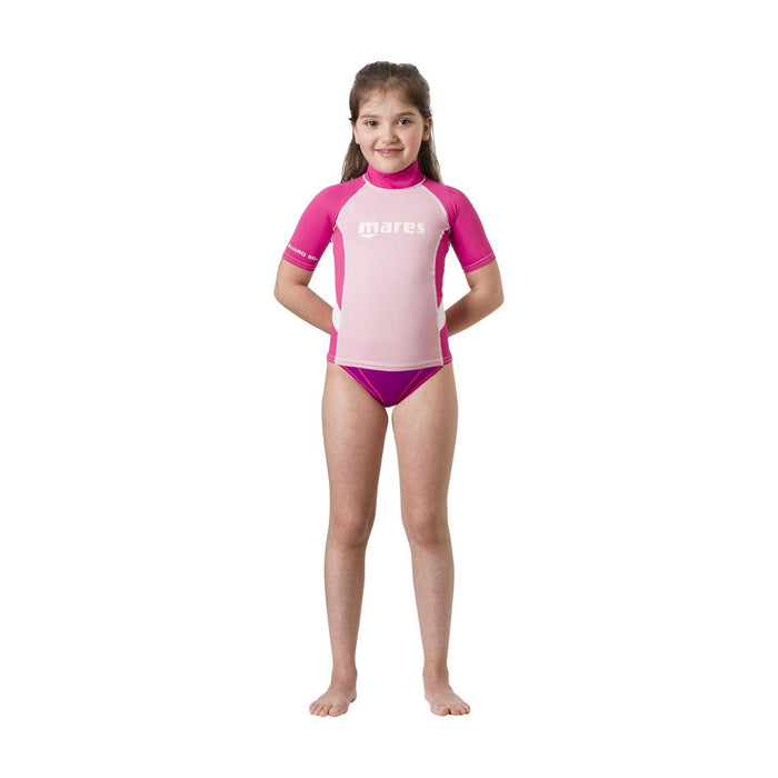 Rashguard Kinder Mädchen Kurzarm Pink XL-12-13 Jahre Mares 412507XLPK