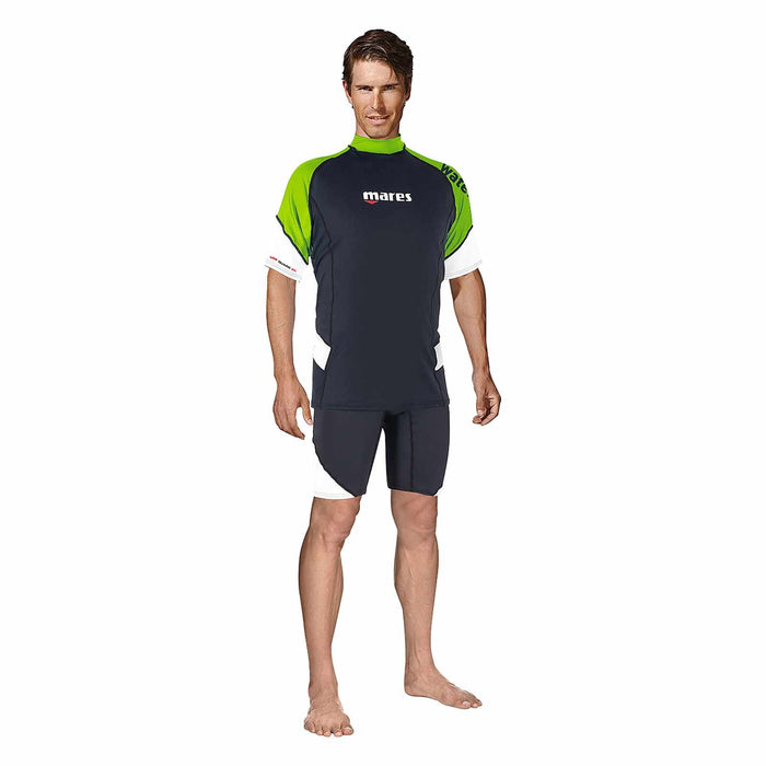 Rashguard Coupe ample Homme Manches courtes Vert citron S Mares 412540SLM