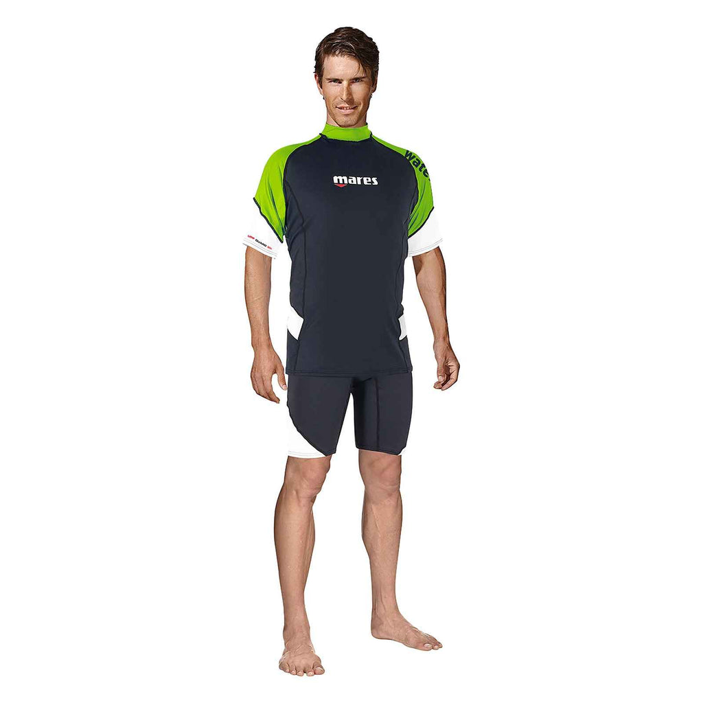 Rash Guard Loose Fit Man Short Sleeve Lime XL Mares 412540XLLM