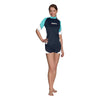 Rashguard Loose Fit Damen Kurzarm Aquamarin L Mares 412542LAQ