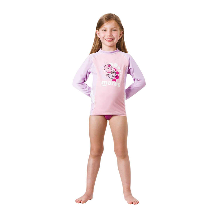 Rash Guard Kids Long Sleeve Pink XS Mares 412544XS