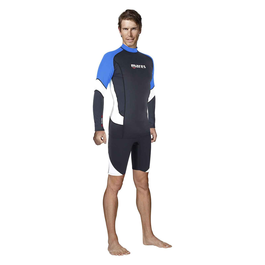 Pantalones cortos Rash Guard hombre Negro-Blanco S Mares 412547S