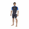 Rash guard uomo manica corta nero-blu XL Mares 412552XL