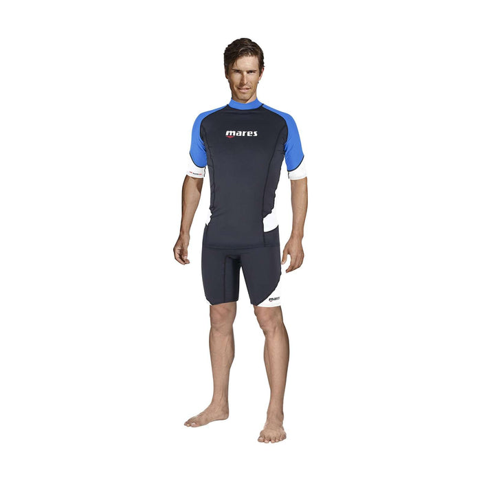 Rashguard homme manches courtes Noir-Bleu XXL Mares 412552XXL