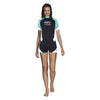 Muta Thermo Guard Donna Maniche corte 0,5mm Nero-Acquamarina XXL Mares 412553XXL