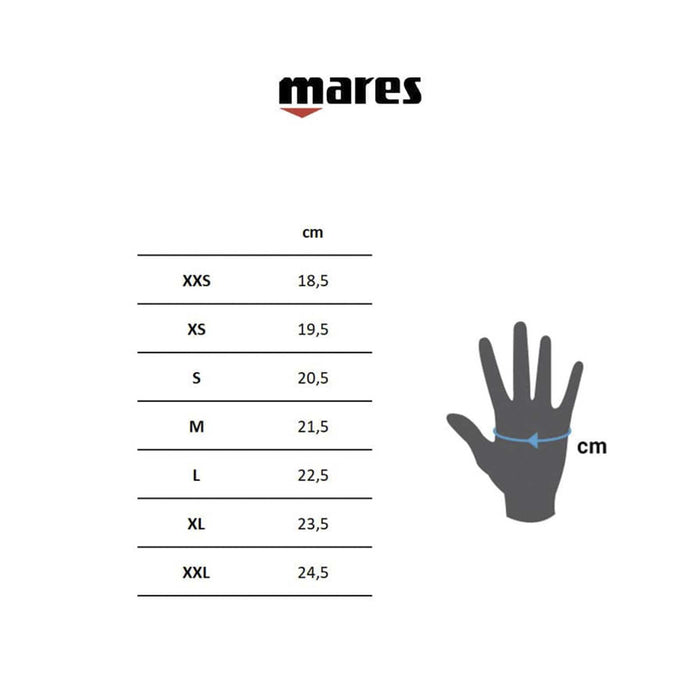 Diving Gloves Flexa Fit 6,5mm Black-Grey XL Mares 412725XL