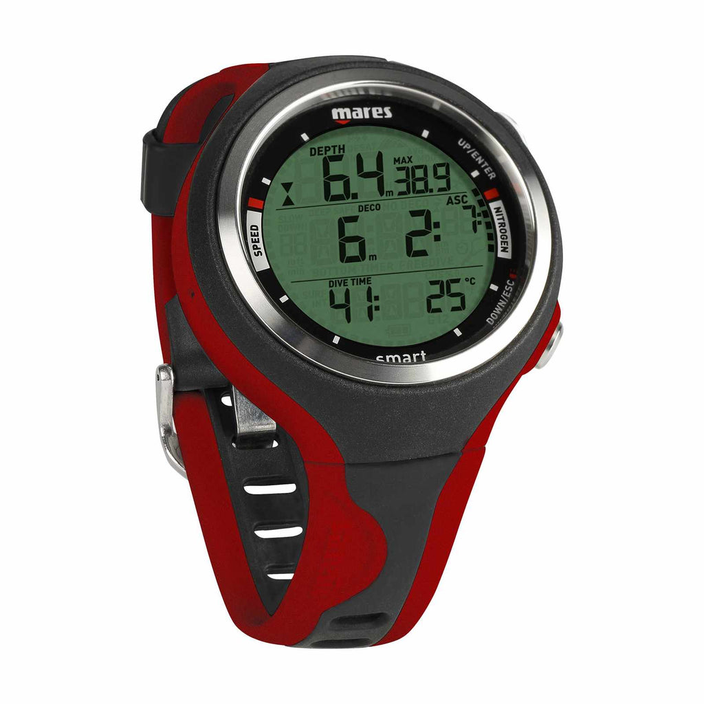 Computer subacqueo Smart Nero-Rosso Mares 414129BKRD