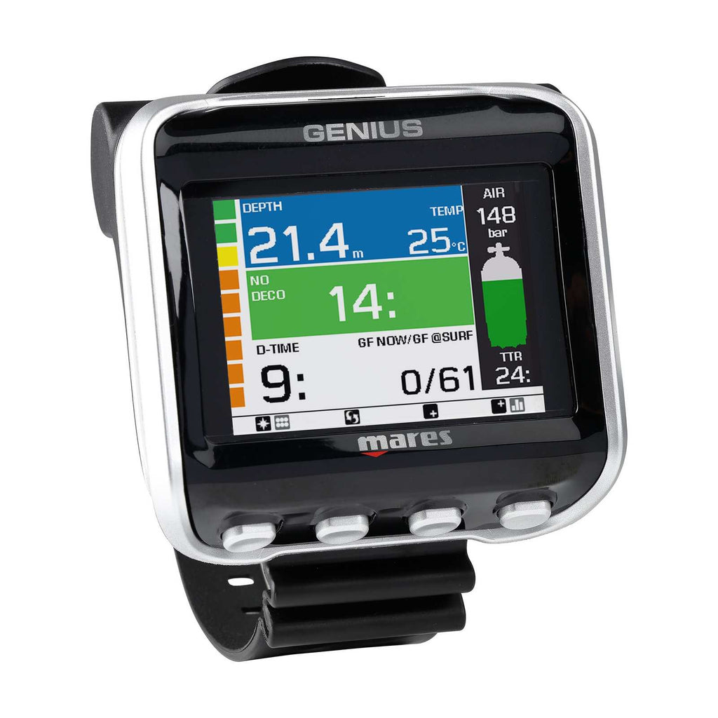 Dive Computer Genius Black-Silver Mares 414139BKSI