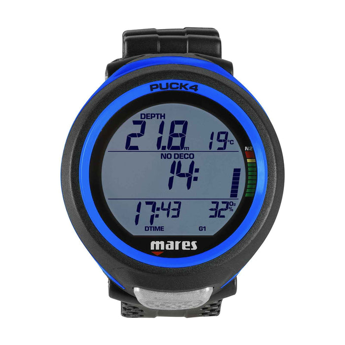 Dive Computer Puck 4 Black-Blue Mares 414149BKBL