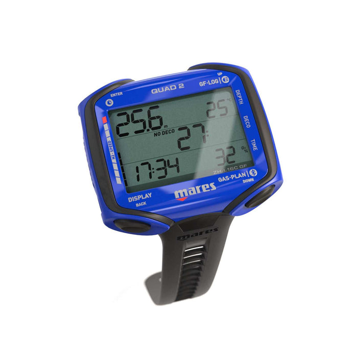 Ordinateur de plongée Quad 2 Bleu Mares 414152BL