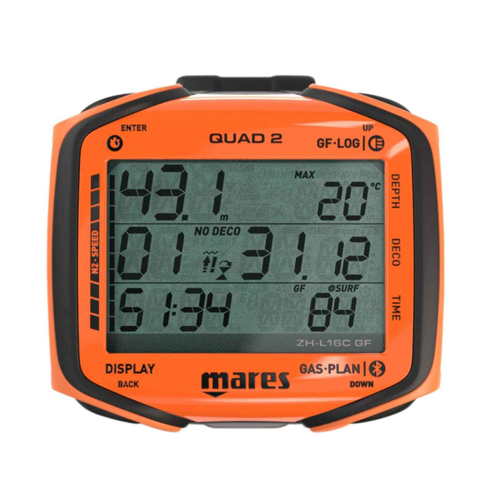 Computer subacqueo Quad 2 Arancione Mares 414152OR