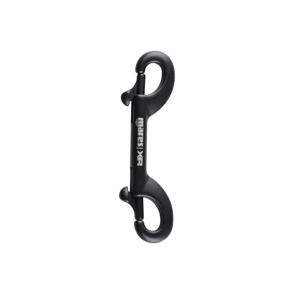 Mosquetón doble SS316 cerámica negra 100 mm Mares 415794100MM