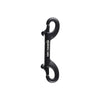 Mosquetón doble SS316 cerámica negra 100 mm Mares 415794100MM