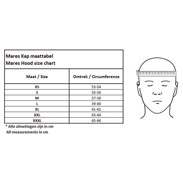 Dry Suits Smooth Hood 4mm Black-Grey M-L Mares 415799M-L