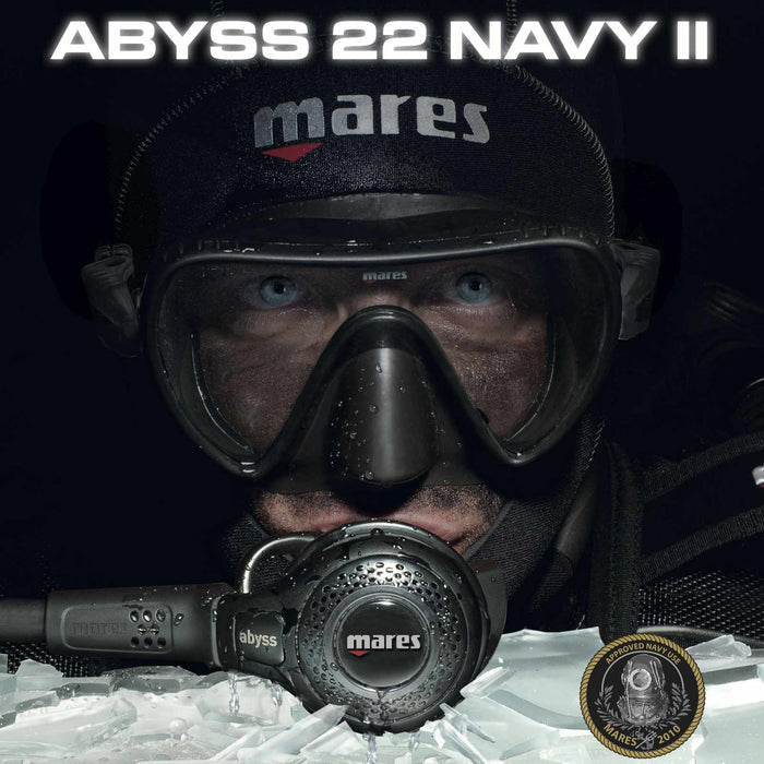 Diving Regulator Abyss 22 Navy II Int Black Mares 416171INT