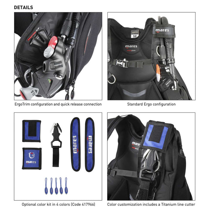 Dive Bcd Guardian Ergotrim S Mares 417105S