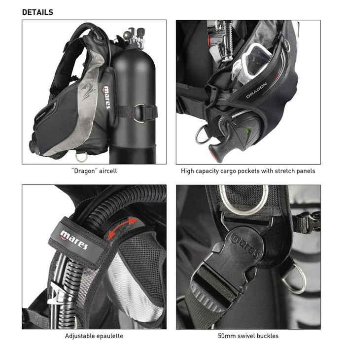 Dive Bcd Dragon Sls L Mares 417223L