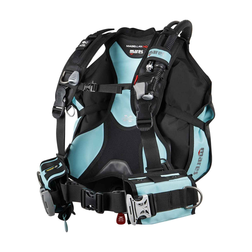 GAV da immersione Magellan HD Nero-Acquamarina XS Mares 417231BKAQXS