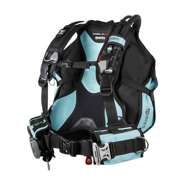 GAV da immersione Magellan HD Nero-Acquamarina XS Mares 417231BKAQXS