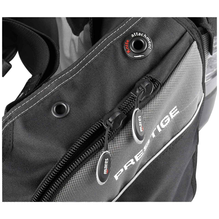 GAV da immersione Prestige Unisex Nero-Argento XS Mares 417232BKSIXS