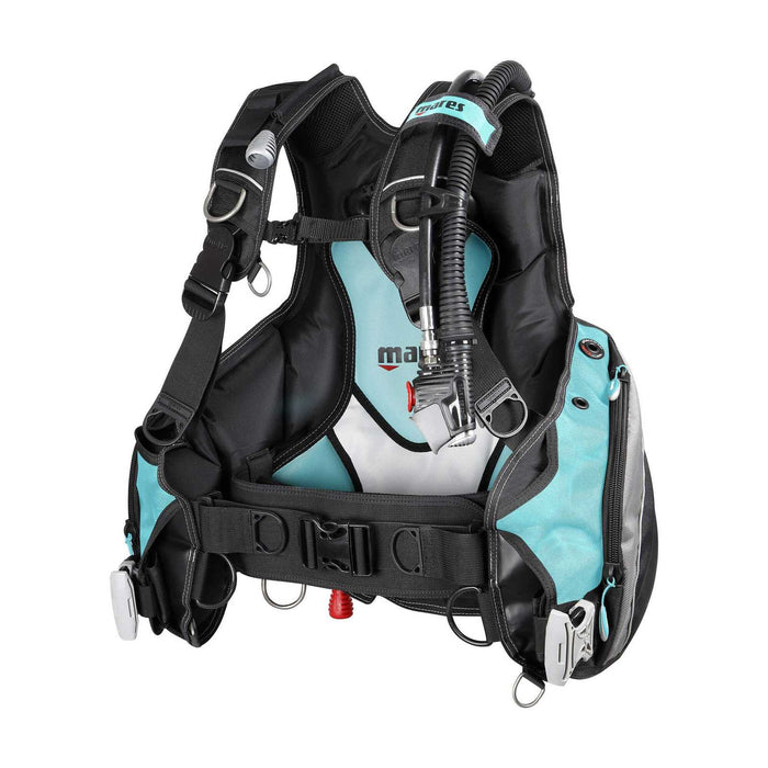 Gilet stabilisateur Prestige She Dives Aigue-marine-Blanc L Mares 417233AQWHL