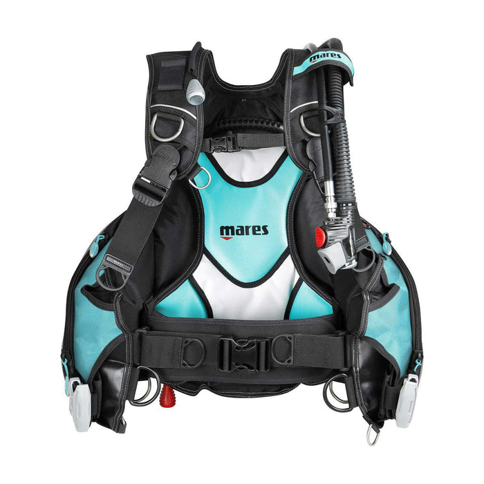 Gilet stabilisateur Prestige She Dives Aigue-marine-Blanc L Mares 417233AQWHL