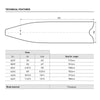 Freediving Fins X-Wing Apnea M EU 44-45-UK 10-10,5-USA 10-11 Mares 420416MED044