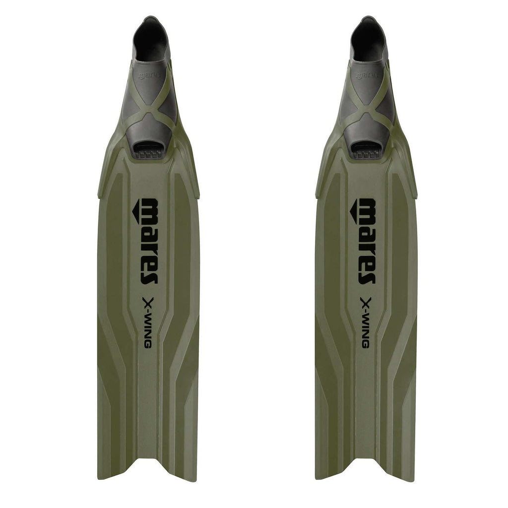 Freediving Fins X-Wing Short Green-Green EU 36-37-UK 3-4-USA 4-5 Mares 420421036GNGN