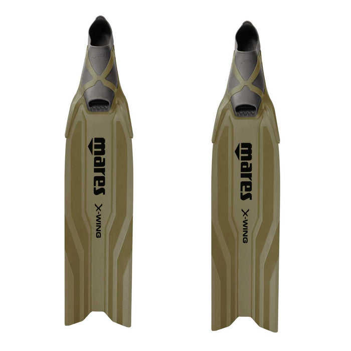 Palmes d'apnée X-Wing courtes Olive-Olive EU 36-37-UK 3-4-USA 4-5 Mares 420421036OLOL
