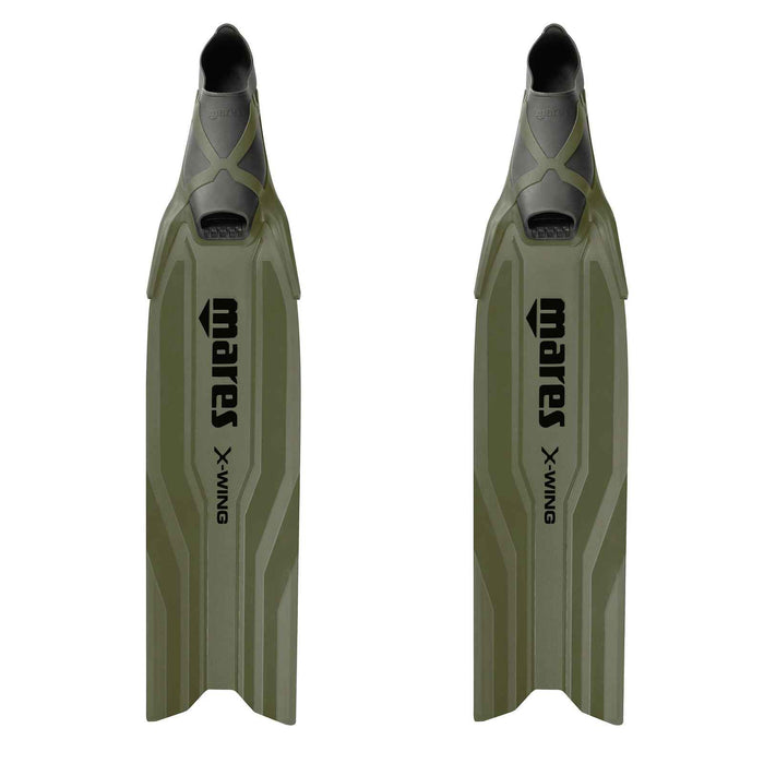 Palmes d'apnée X-Wing courtes Vert-Vert EU 38-39-UK 5-6-USA 6-7 Mares 420421038GNGN