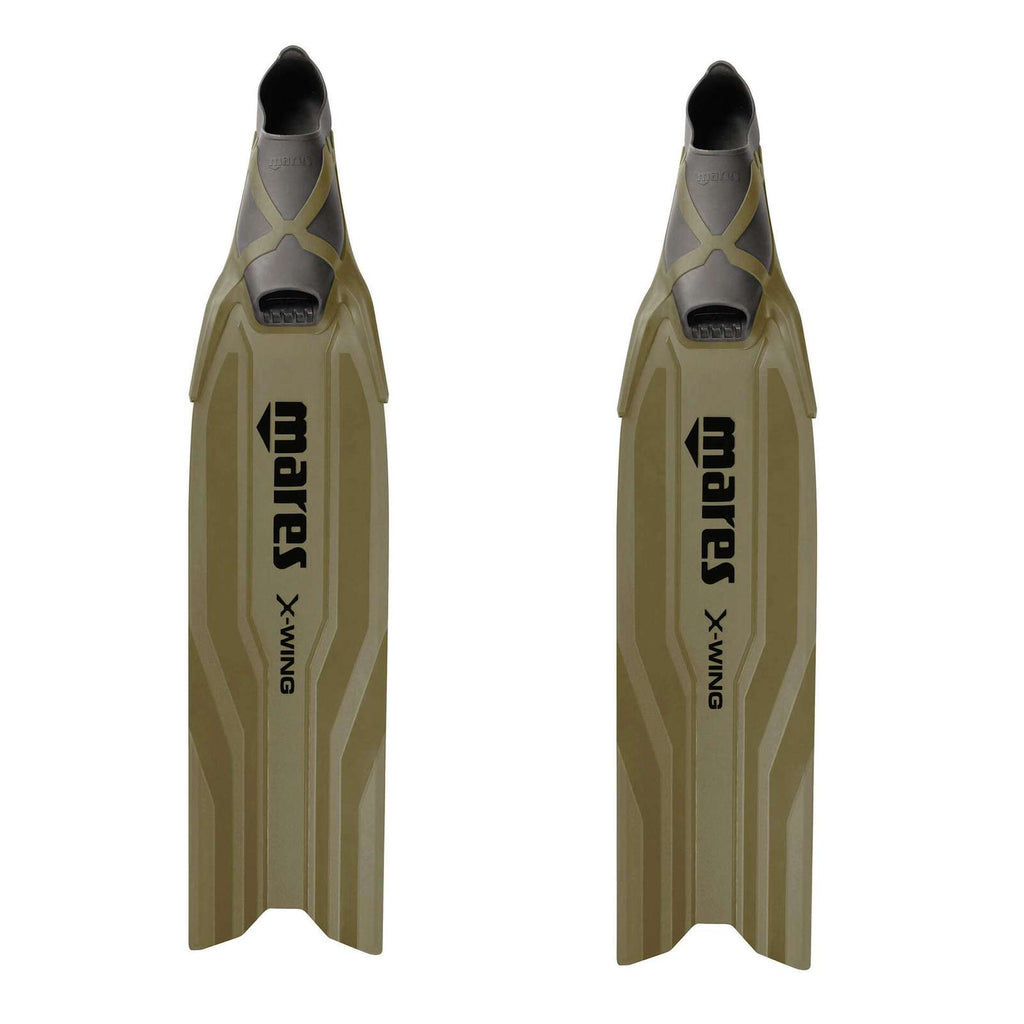 Palmes d'apnée X-Wing Short Olive-Olive EU 44-45-UK 10-10,5-USA 10-11 Mares 420421044OLOL