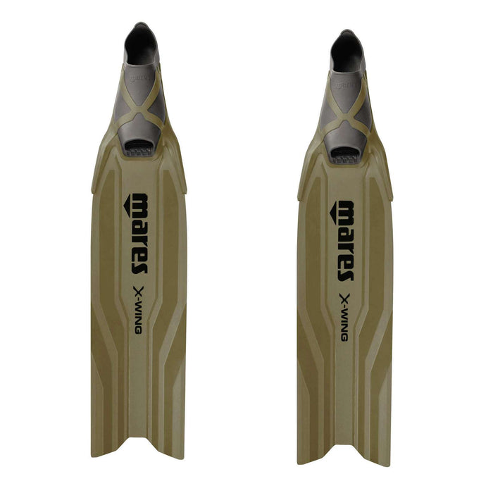 Palmes d'apnée X-Wing Short Olive-Olive EU 44-45-UK 10-10,5-USA 10-11 Mares 420421044OLOL