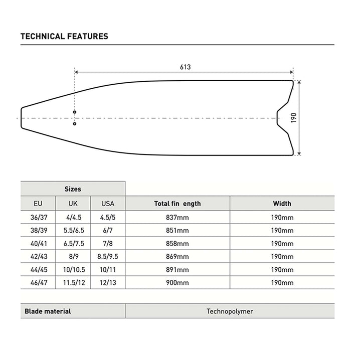 Palmes d'apnée X-Wing Short Olive-Olive EU 44-45-UK 10-10,5-USA 10-11 Mares 420421044OLOL