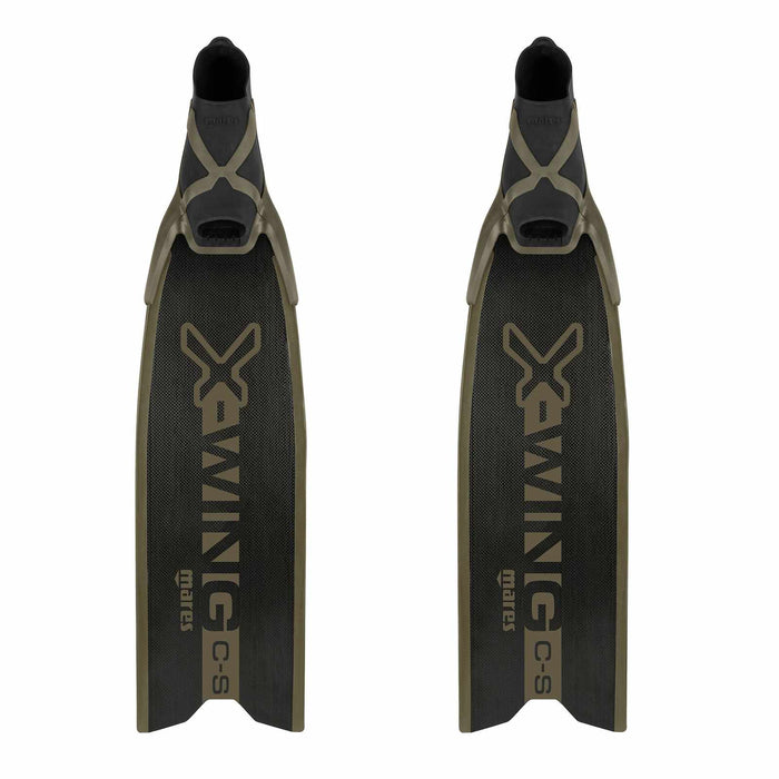Pinne da apnea X-Wing C-S Medium Nero-Verde EU 38-39-UK 5-6-USA 6-7 Mares 420422MED038