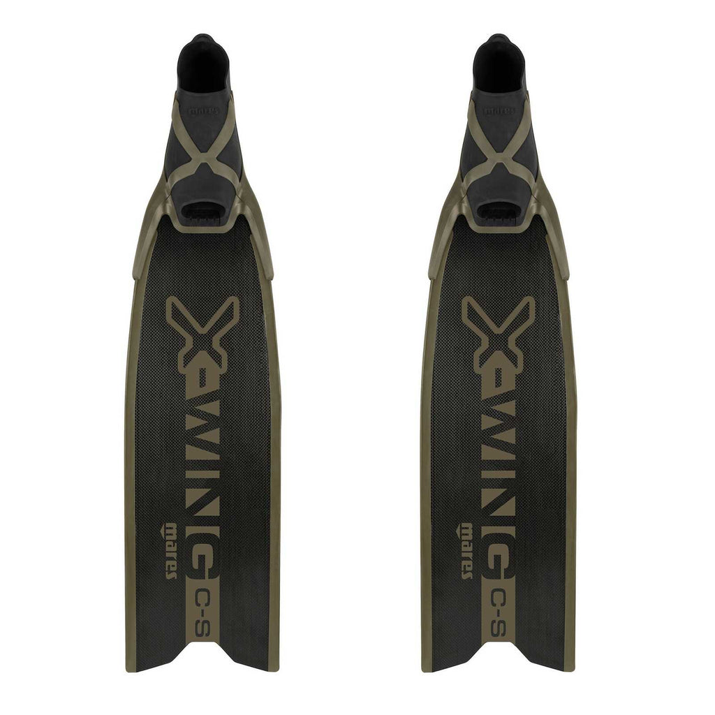 Freediving Fins X-Wing C-S Medium Black-Green EU 44-45-UK 10-10,5-USA 10-11 Mares 420422MED044