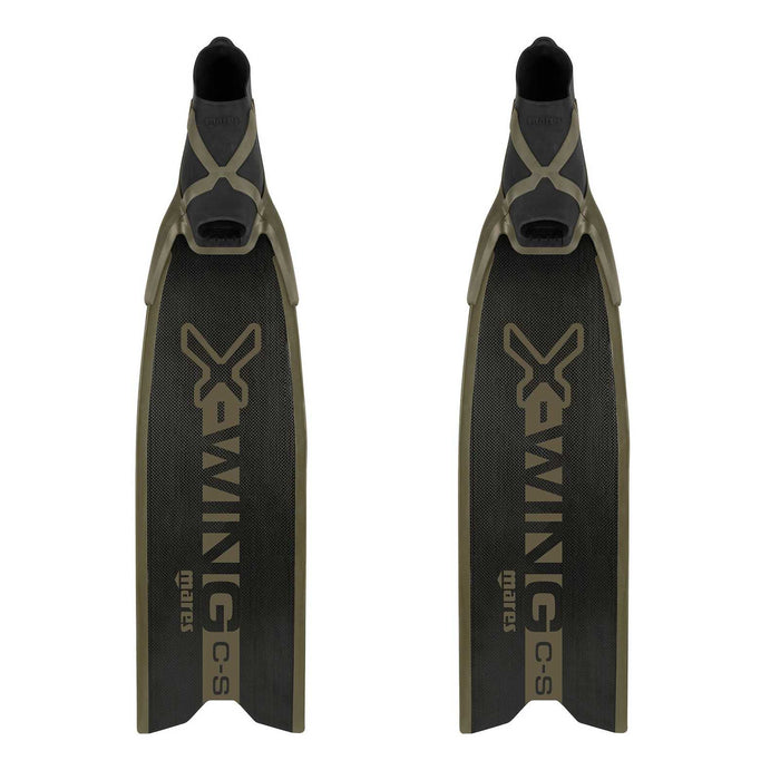 Freediving Fins X-Wing C-S Medium Black-Green EU 44-45-UK 10-10,5-USA 10-11 Mares 420422MED044