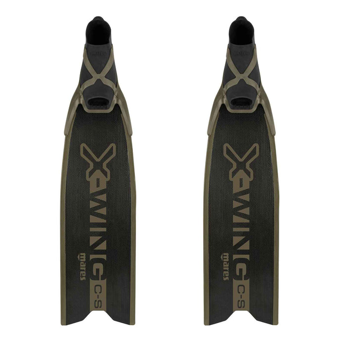 Freediving Fins X-Wing C-S Soft Black-Green EU 44-45-UK 10-10,5-USA 10-11 Mares 420422SFT044