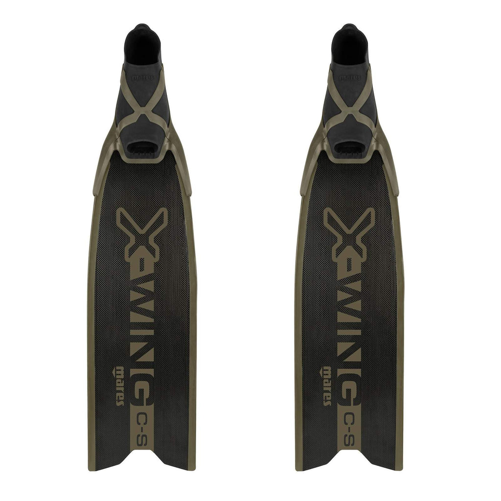 Freediving Fins X-Wing C-S Soft Black-Green EU 46-47-UK 11,5-12-USA 12-13 Mares 420422SFT046