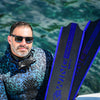 Freediving Fins X-Wing C-Evo Soft Black-Blue EU 46-47-UK 11,5-12-USA 12-13 Mares 420423SFT046